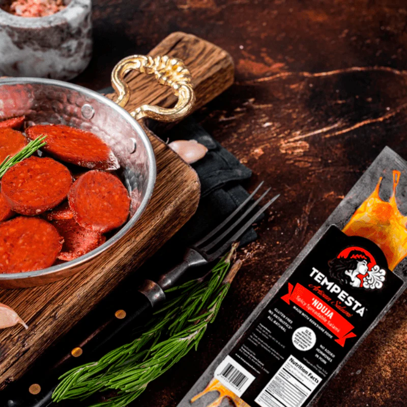 Tempesta Nduja Spreadable Spicy Salami, 1.79 lb [Refrigerate After Opening] - Image 3